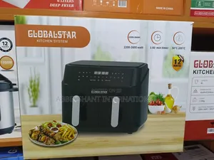 Globalstar Air Fryer Digital Touch Screen Dual Baskets Air Fryer