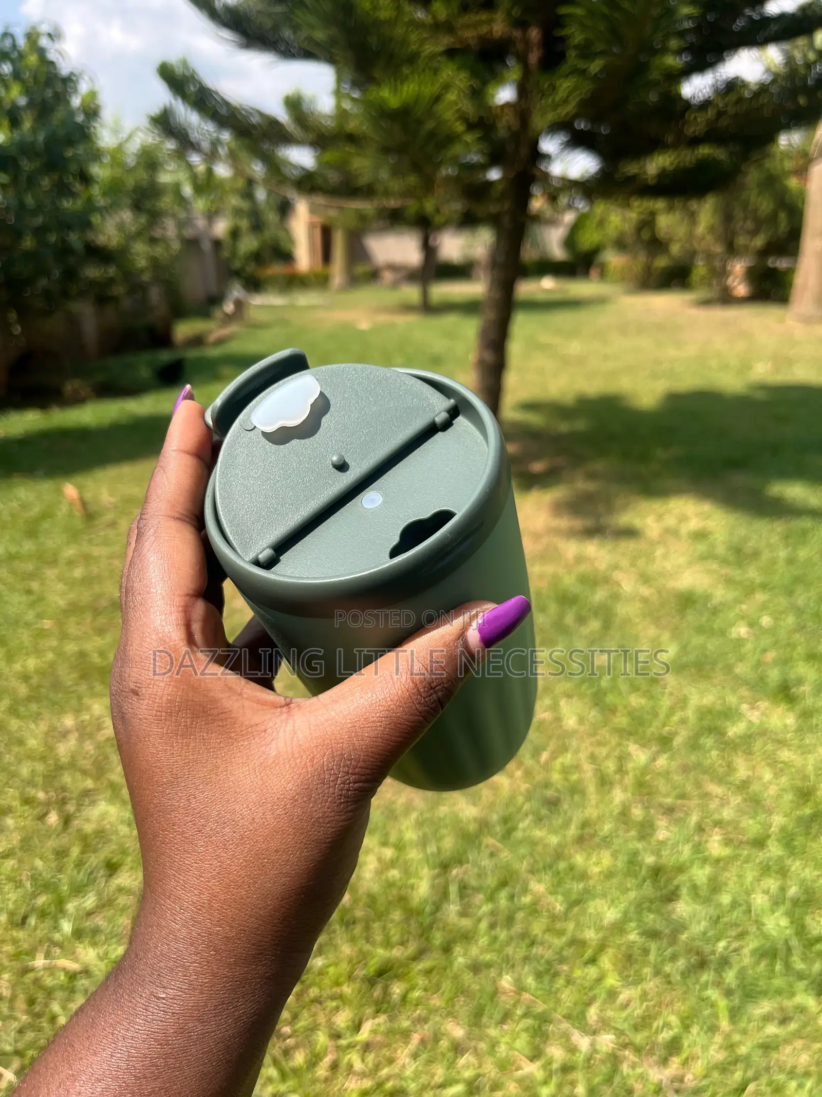 Sage Green Vacuum Insulated Travel Mug - 450mls