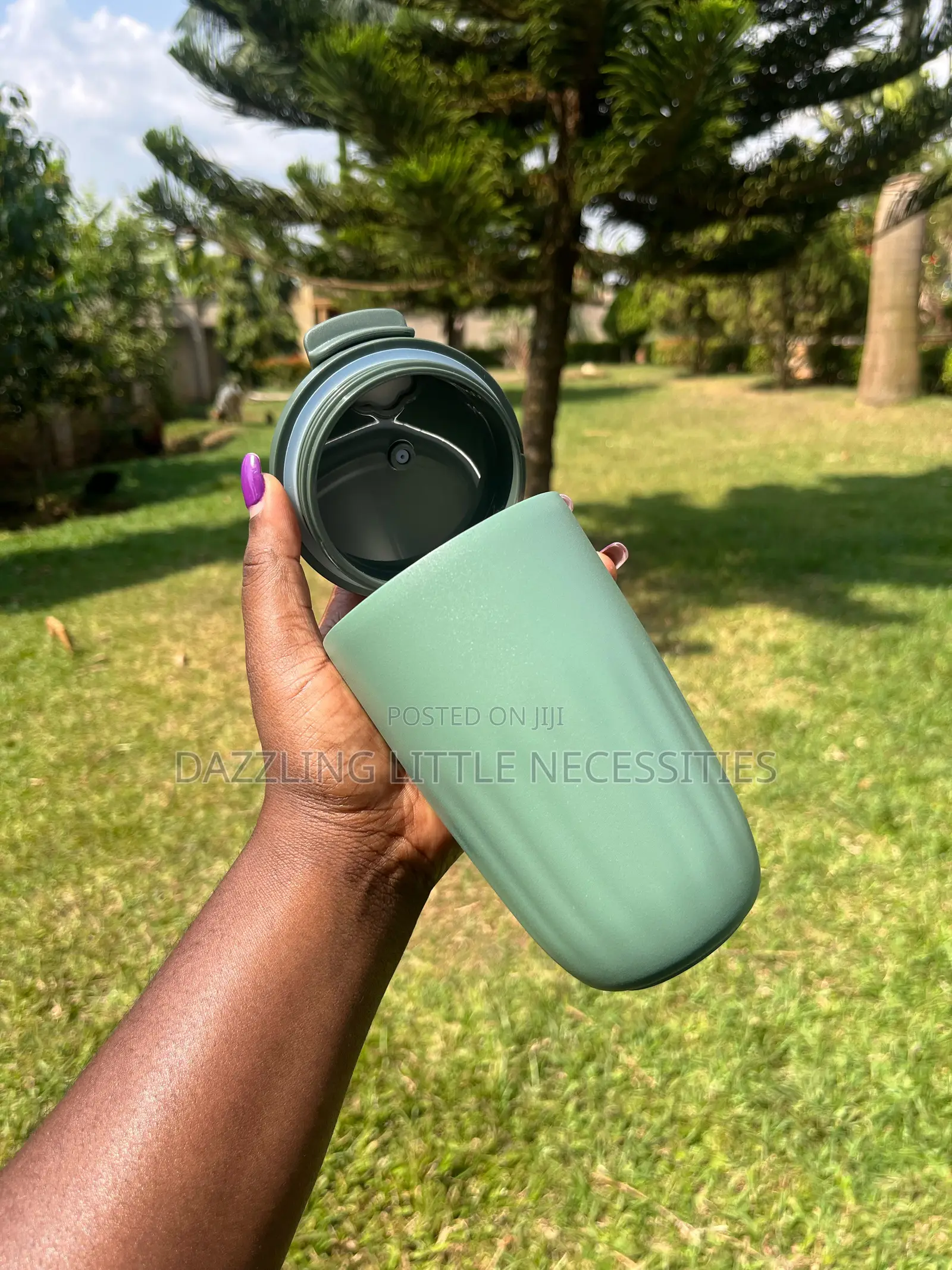 Sage Green Vacuum Insulated Travel Mug - 450mls
