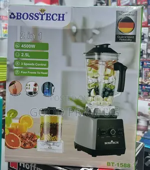 Bosstech Bt-1588 2-in-1 Heavy Duty Commercial Blender,