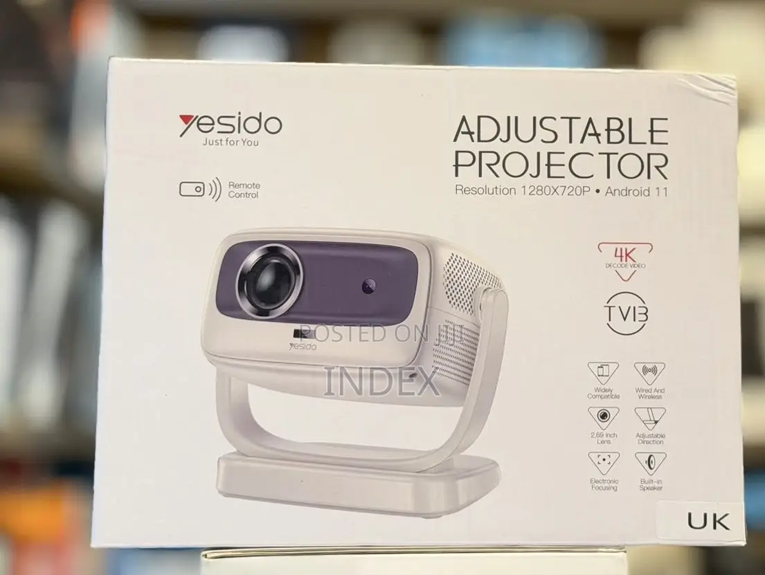 Yesido Tv13 Adjustable Smart Projector | Full Hd 1080p Resolution |M