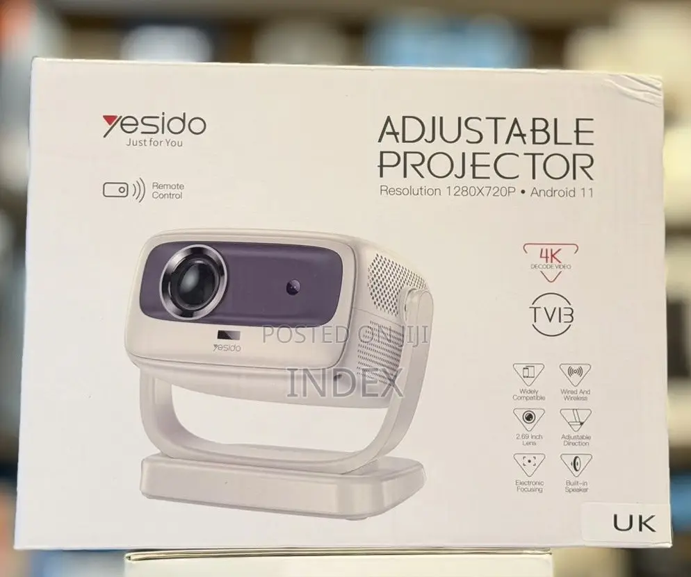 Yesido Tv13 Adjustable Smart Projector | Full Hd 1080p Resolution |M