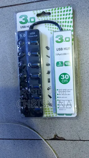 Super Speed 7-Port Usb 3.0 Hub With Individual Switches - 5gbps