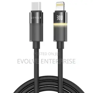Levelo Luno 30w Silicone Led Cable Type-C to Lightning 1m