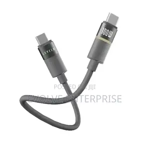 Levelo Luno 100w Silicone Led Cable Type-C to Type-C 1m