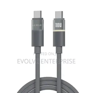 Levelo Luno 100w Silicone Led Cable Type-C to Type-C 1m