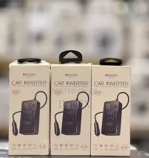 Yesido Car Charger Inverter 200w With 4 Ports Air Cooling