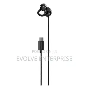 Powerology Voro Earhook Usb C Clip-on Wired Earphones