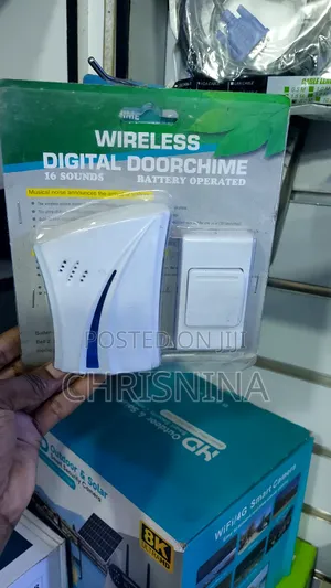 Wireless Digital Doorchime With 16 Sounds - Battery Operated Doorbell