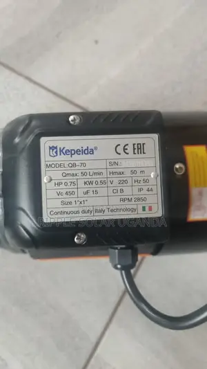 550w Surface Water Pump 50m Head 3000l/H Ac 220v