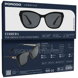 Porodo Ferrera Polarized Lens Eyeglasses, Sun Glasses Uv Protection