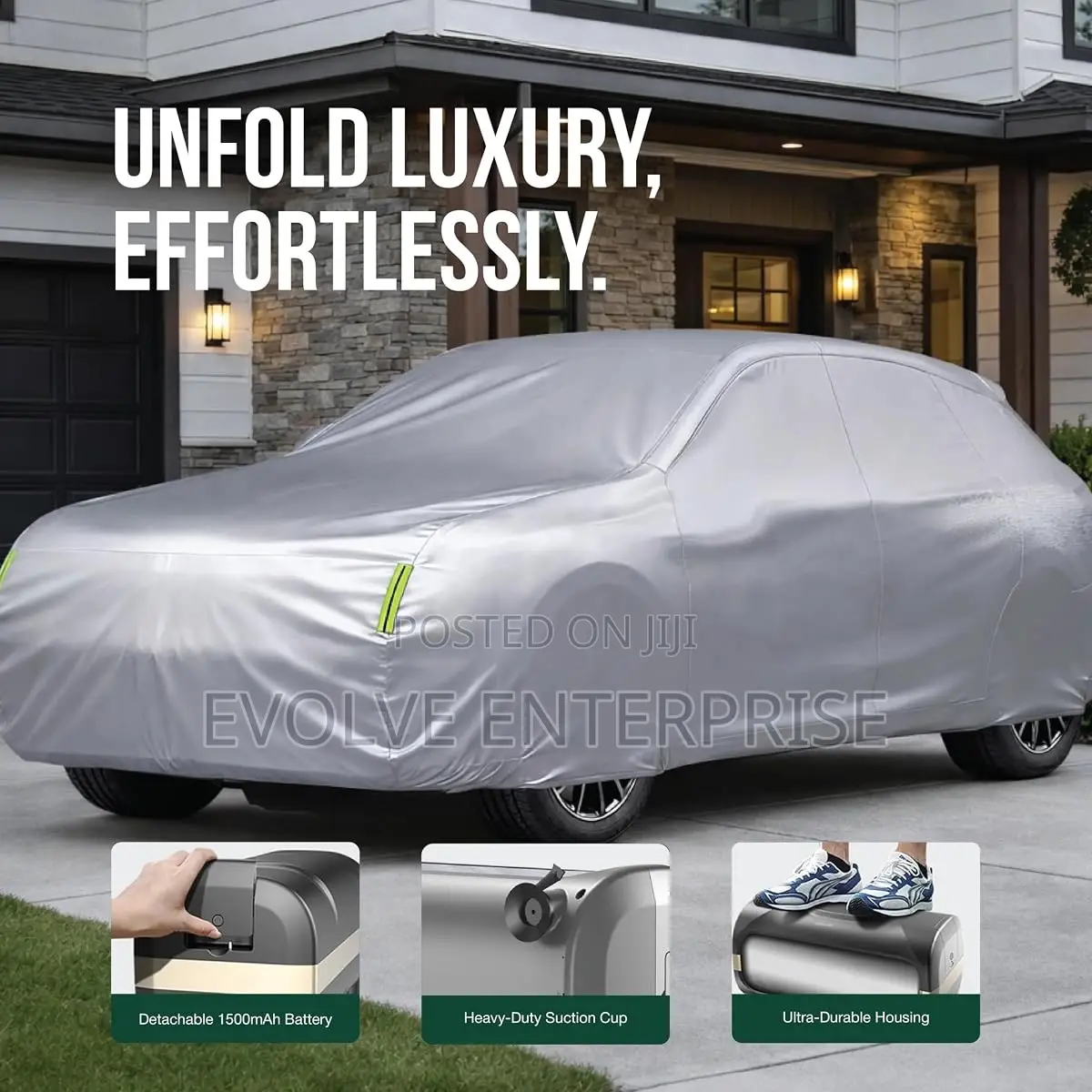 Green Lion Auto Car Cover With Remote Control