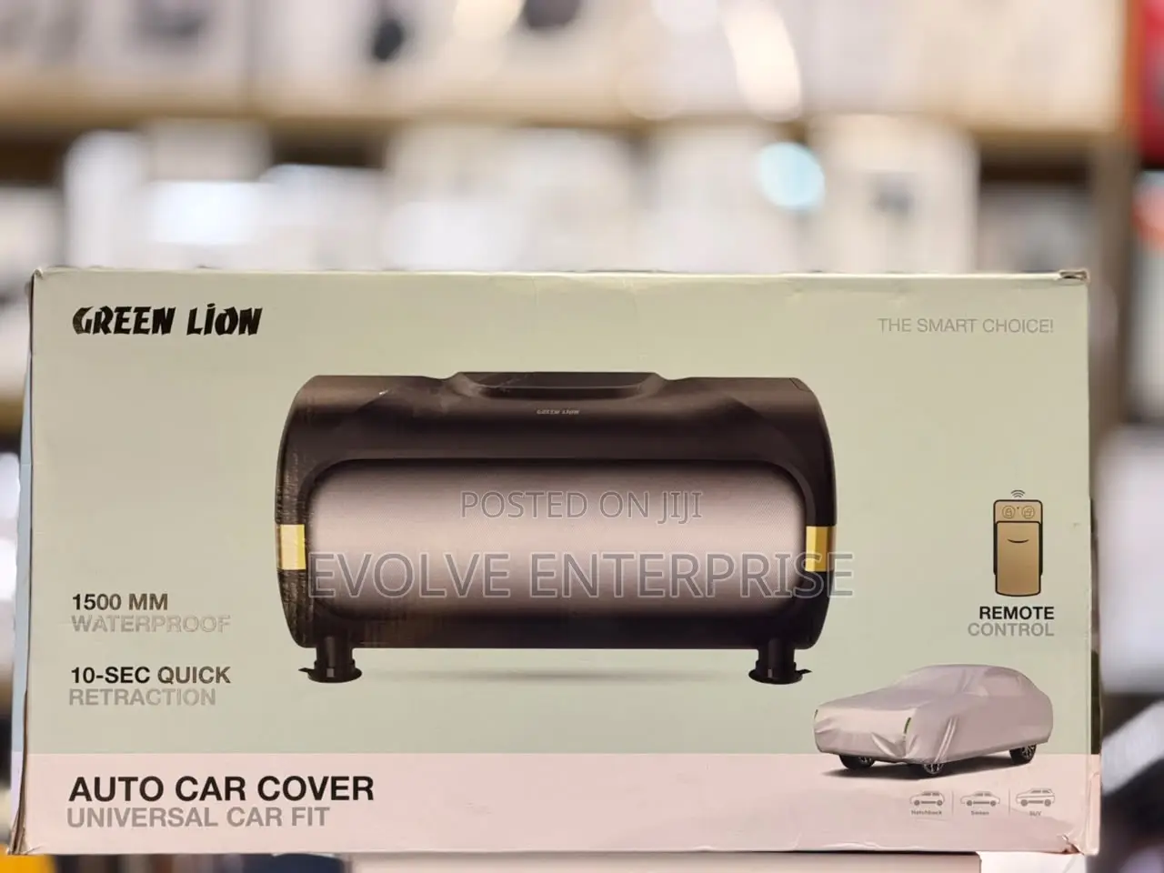 Green Lion Auto Car Cover With Remote Control