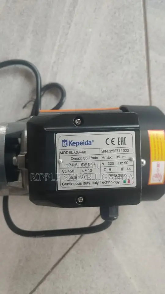370w Surface Water Pump 35m Head 2100l/H Ac 220v