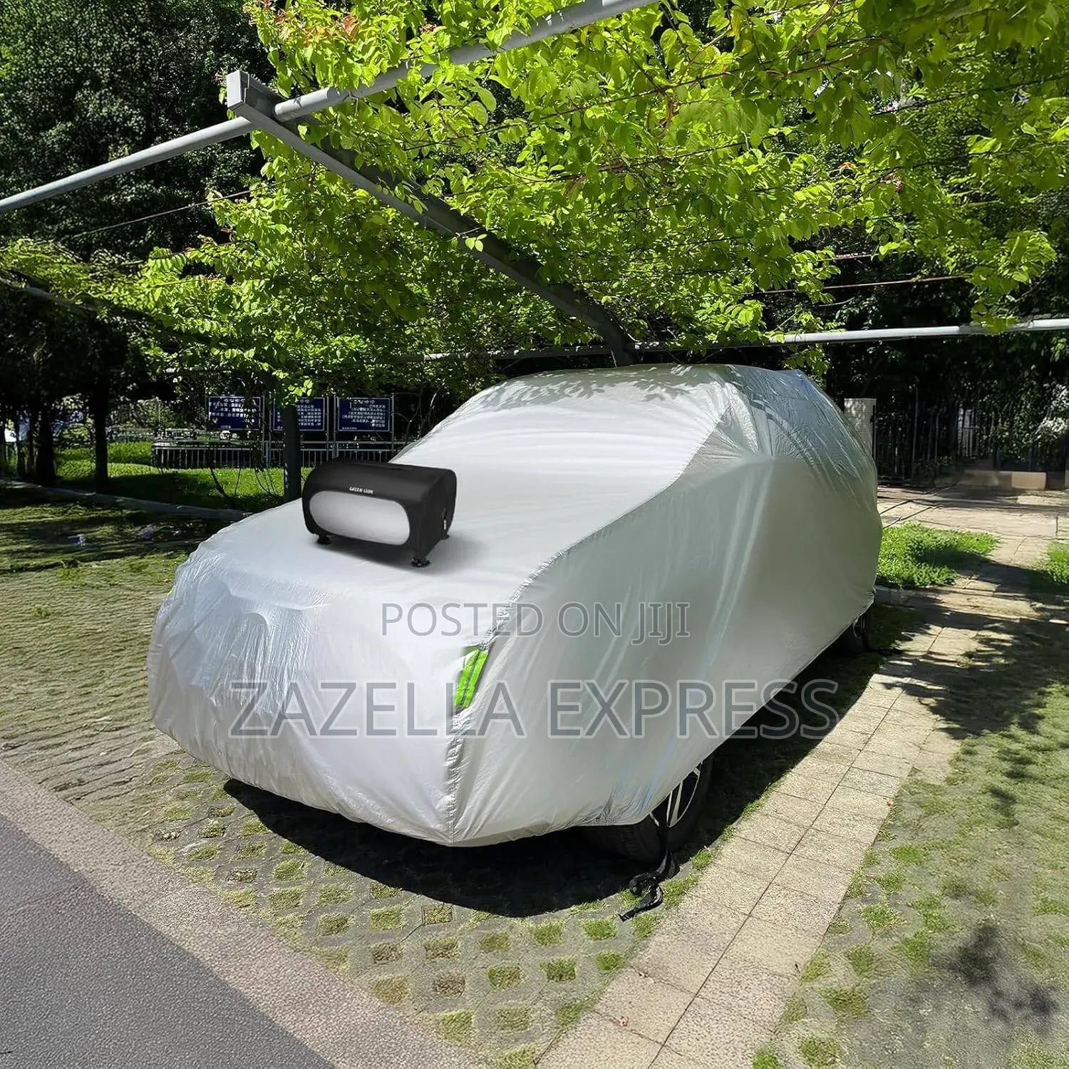 Green Lion Auto Car Cover With Remote Control, Quick 10s Retraction