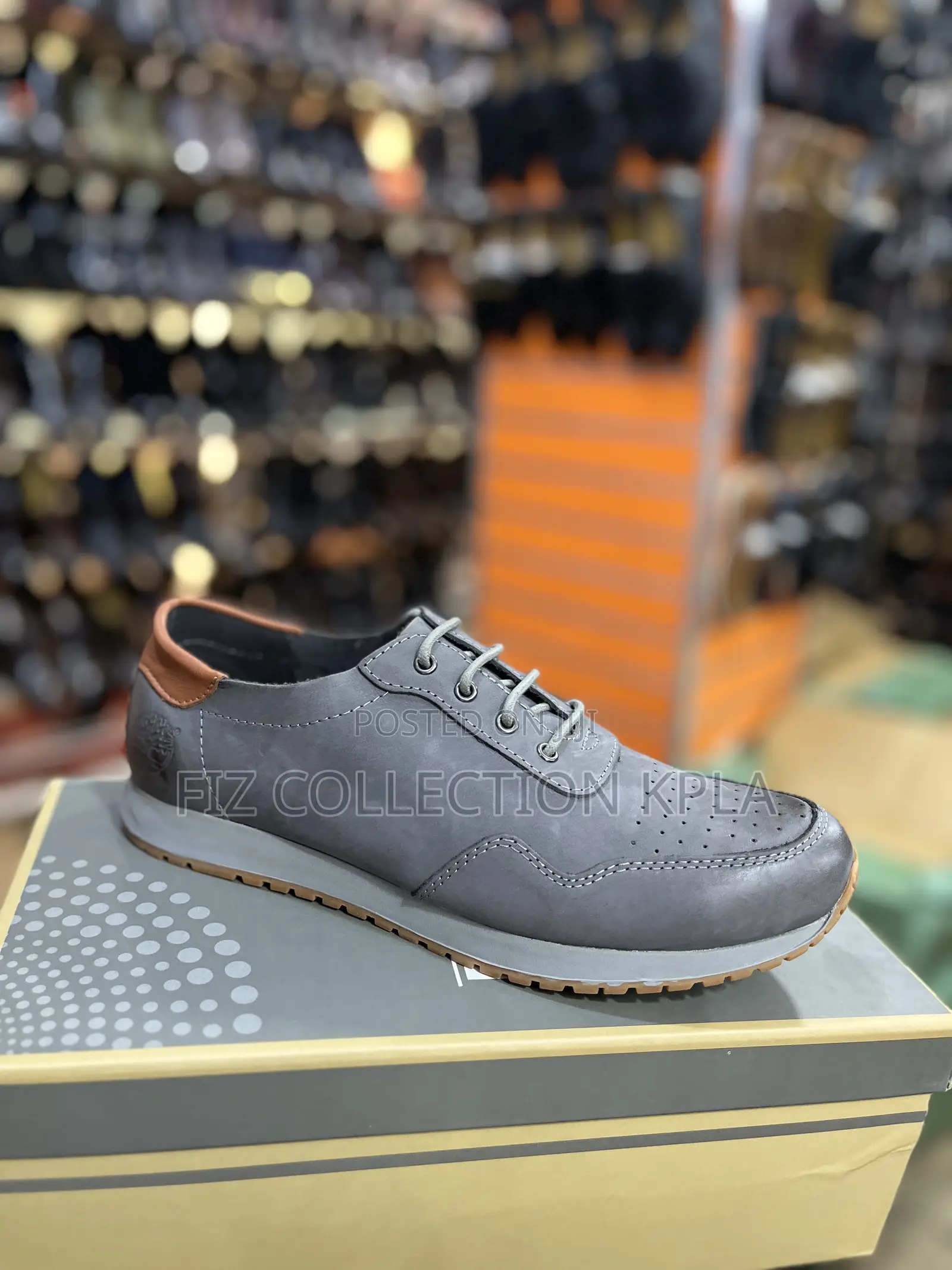 Original Timberland Pure Leather Casual Shoes – Grey
