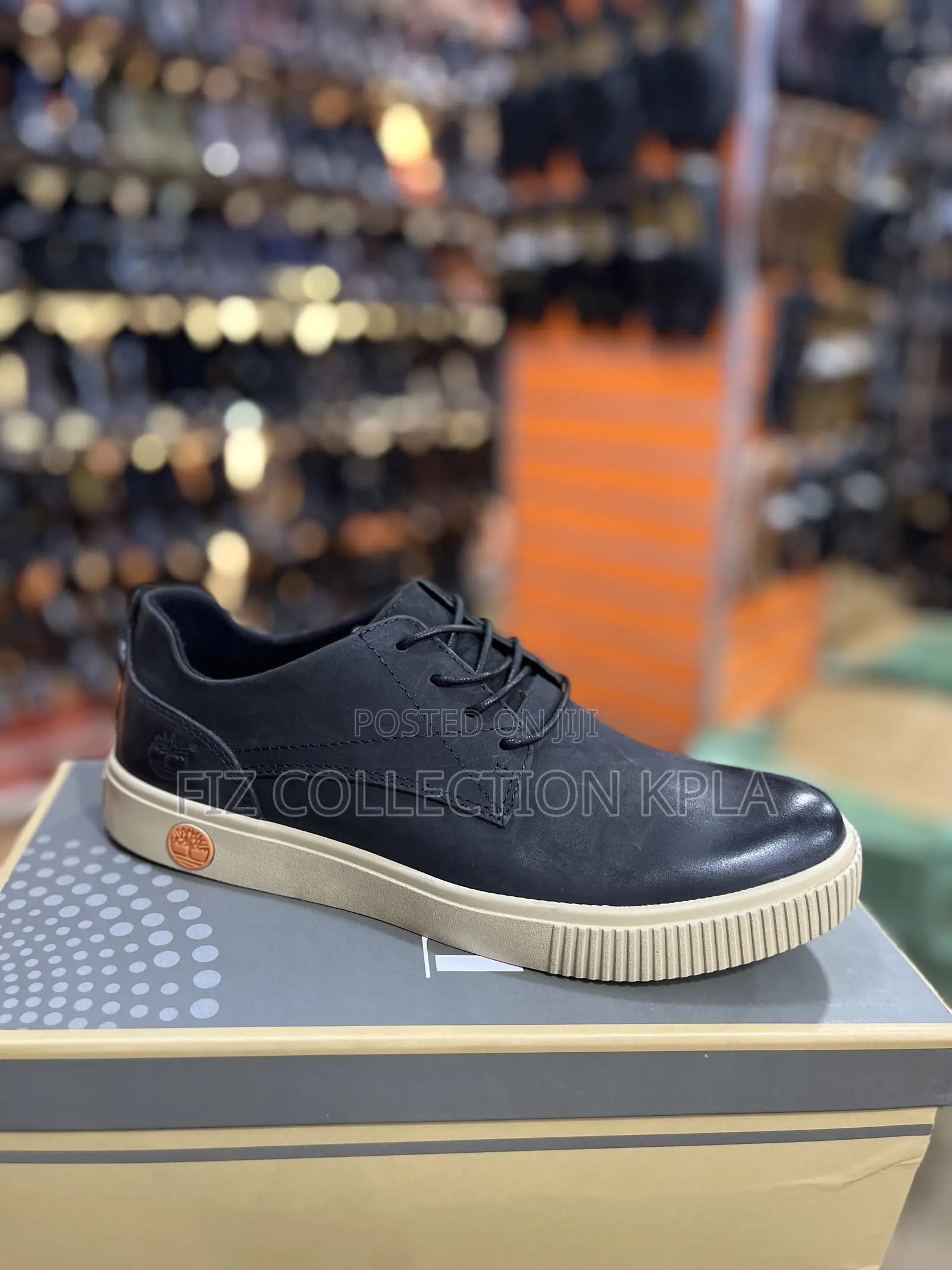 Original Timberland Premium Black Leather Shoes