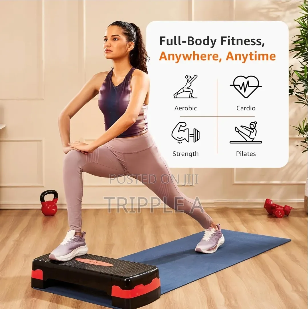 Adjustable Height Non Slip Fitness Aerobics Stepper