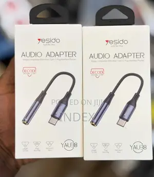 Yesido Audio Cable, Yau38 Type C to 3.5mm Adapter, Usb C to Aux Dong