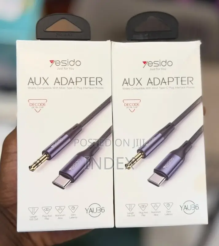 Yesido Aux Adapter Cable, Type C to 3.5mm Adapter, Usb C to Aux Cable