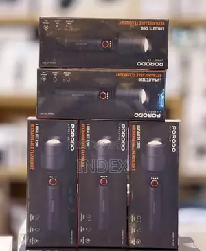 Porodo Lifestyle Lumalite 1200 Rechargeble Flashlight, Ipx5, 500 Metre