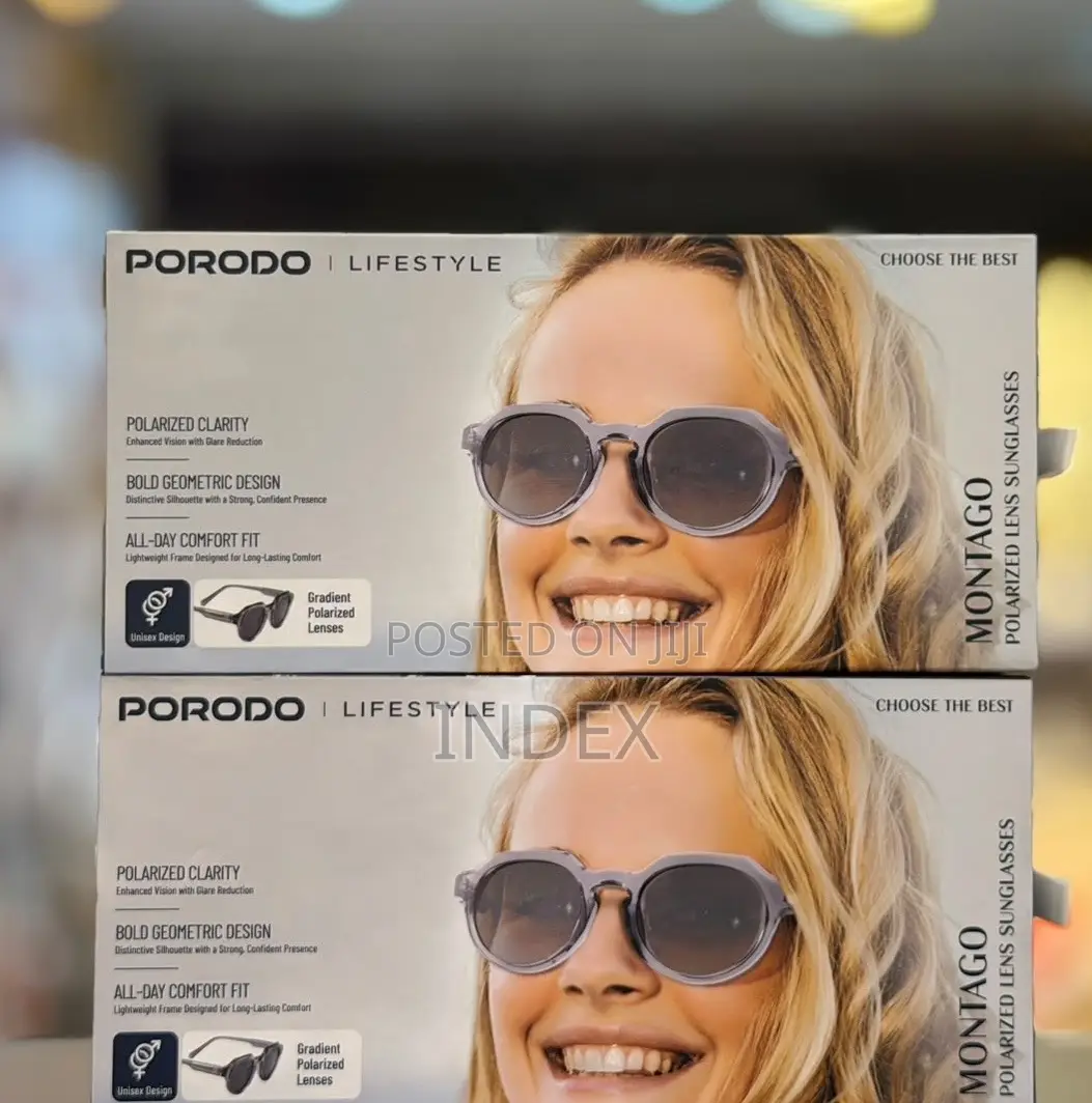 Porodo Montago Polarized Lens Sunglasses With Distinct Geometric Frame
