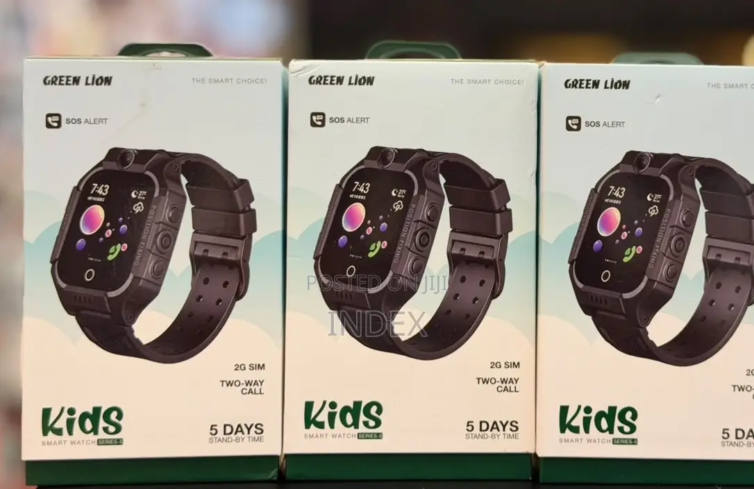 Green Lion Kids Smart Watch Series 5 With Sim Card, Screen 1.44 Inch