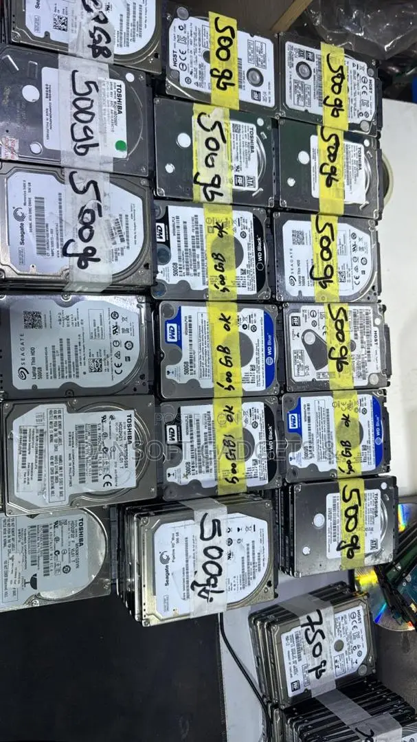 2.5" 500gb Storage Laptop Hard Drives (Hdd) – Seagate/Wd/Toshiba/HGST