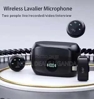 JBQ Sonic Air Wireless Lavalier Microphone With 20m Range, Dual Clipon