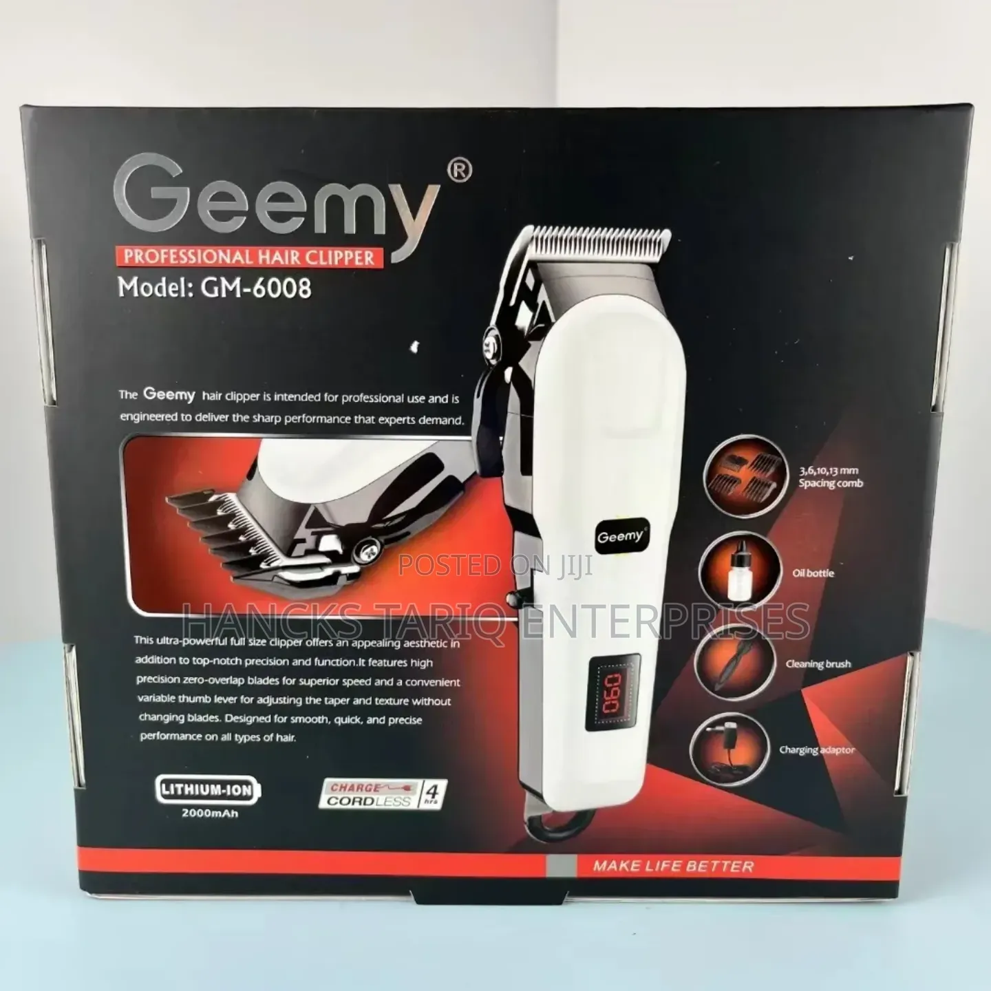 Geemy Professional Hair Clipper (Gm-6008)