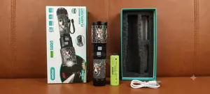 Aerbes Ab-Sd112 Rechargeable Led Flashlight With Power Bank