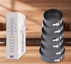 6-Piece Non-Stick Springform Cake Pan Set