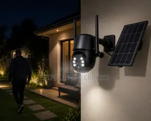 Single Lens Solar CCTV Outdoor Security Camera