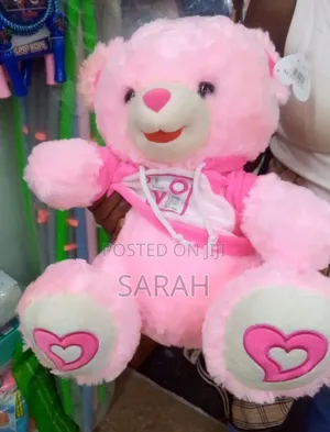 White and Pink Teddy Bear.