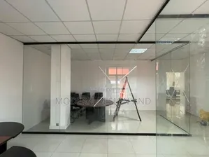 Glass Office Partitions and Suspended Ceiling