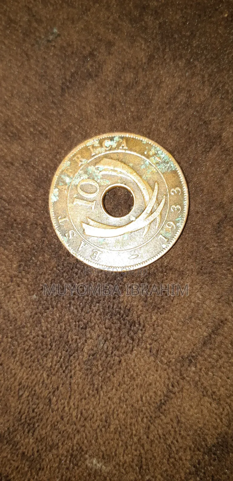 East Africa 1933 Bronze Coin