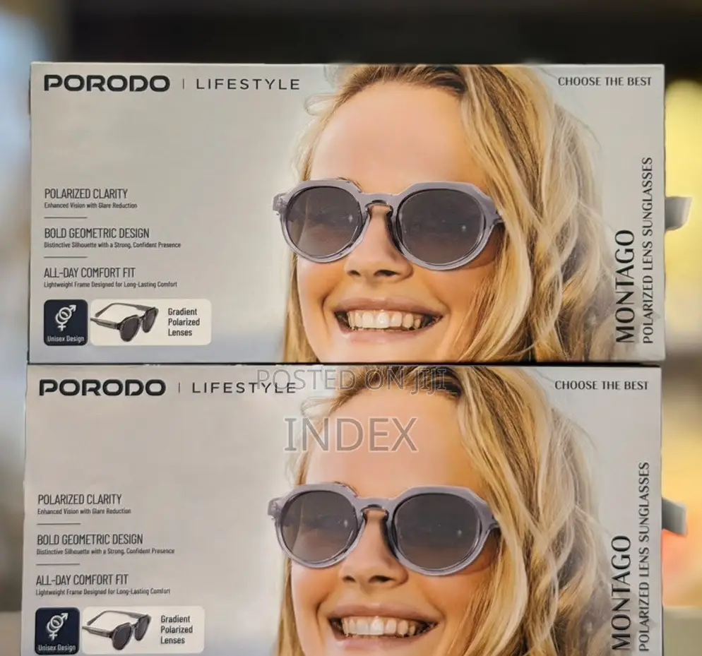 Porodo Montago Polarized Lens Sunglasses With Distinct Geometric Frame