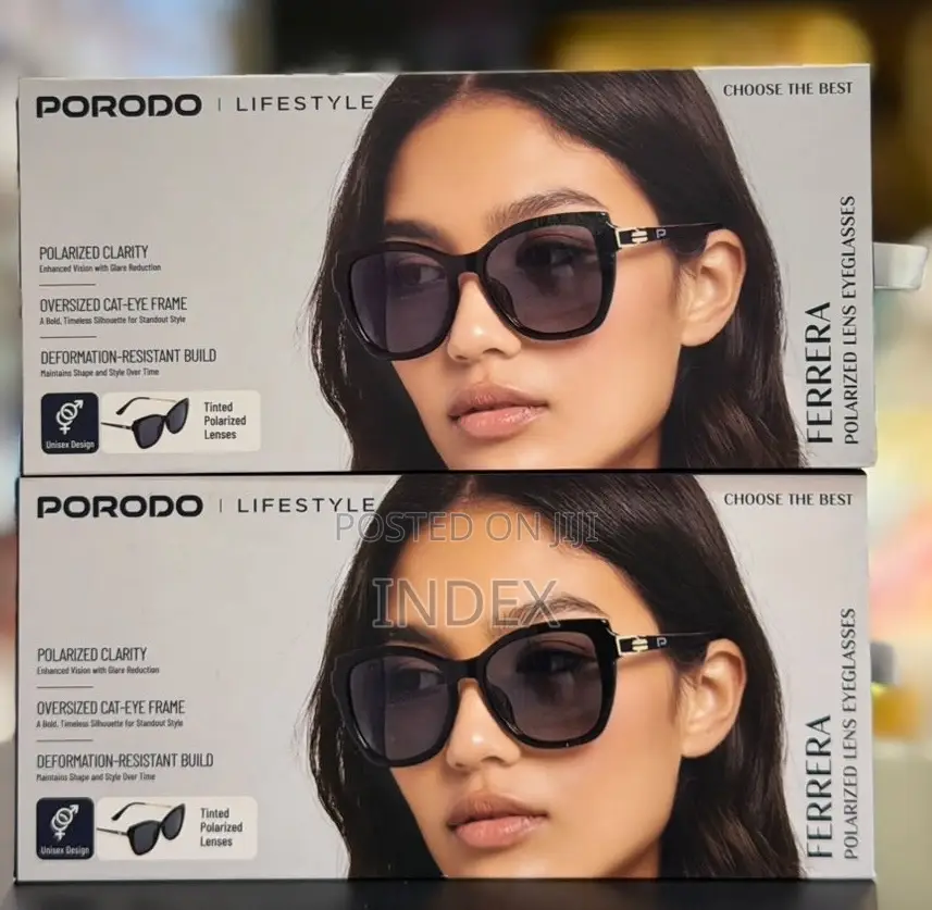 Porodo Ferrera Polarized Lens Eyeglasses, Sun Glasses Uv Protection