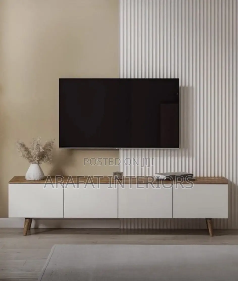 Modern White Wood Tv Console