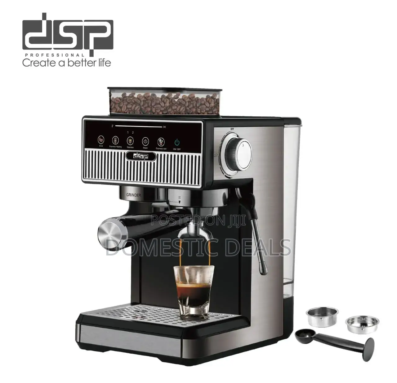 DSP Ka3125 20 Bar Espresso Coffee Maker