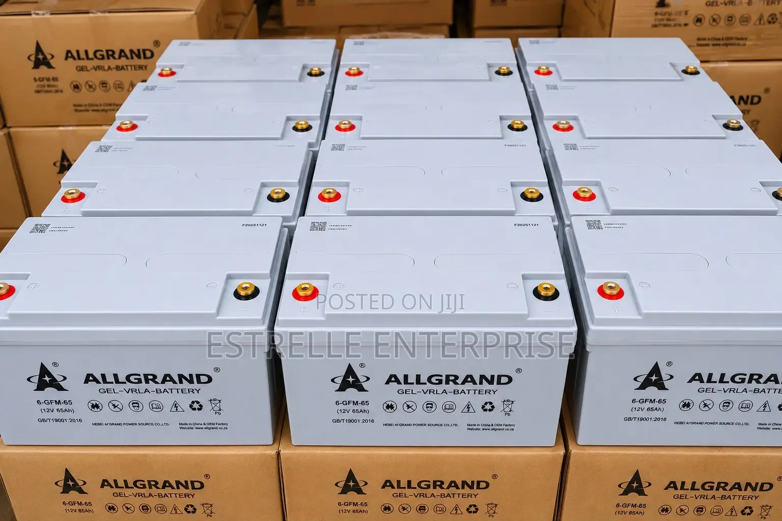 65ah 12v,Deep Cycle Gel Solar Battery for Inverter Back Up