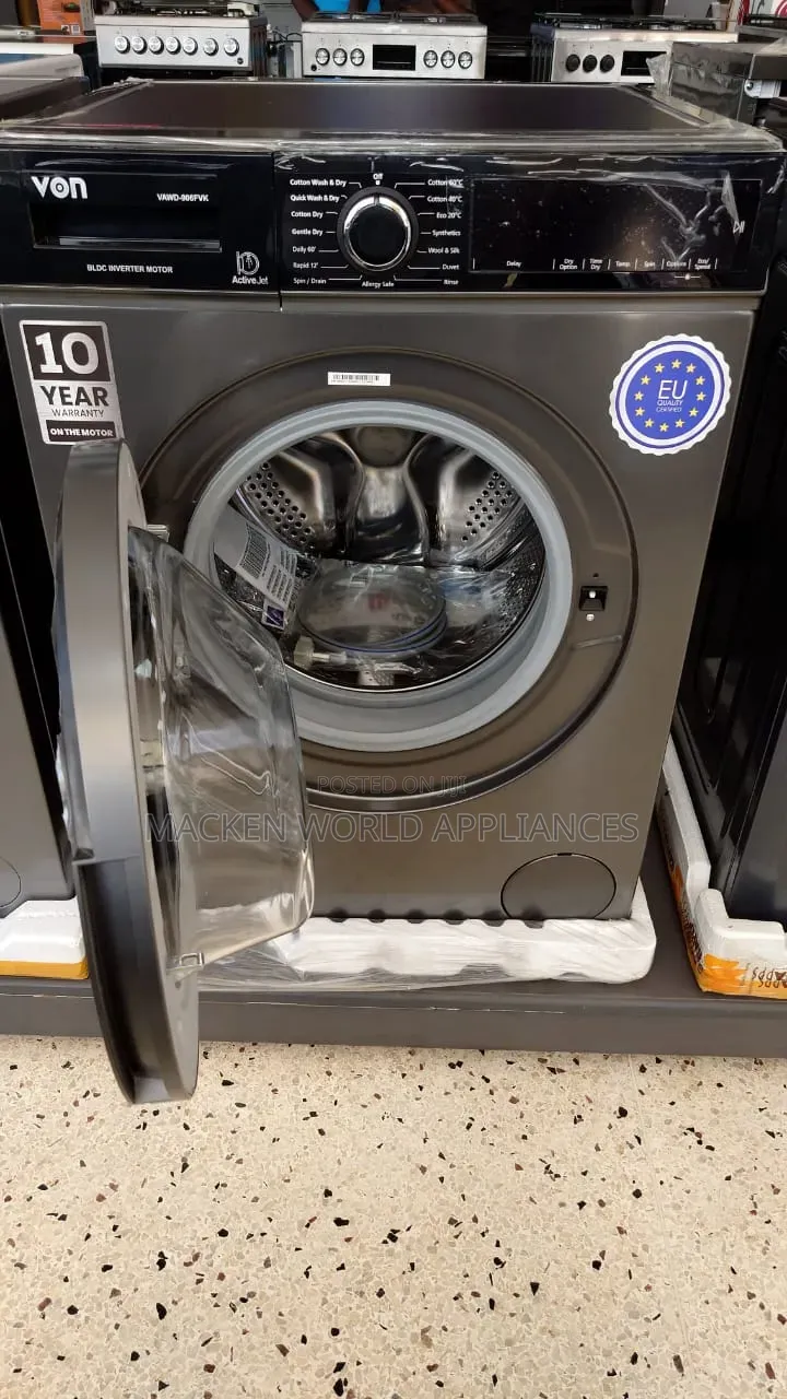 9kg Von Washing Machine Washer and Dryer