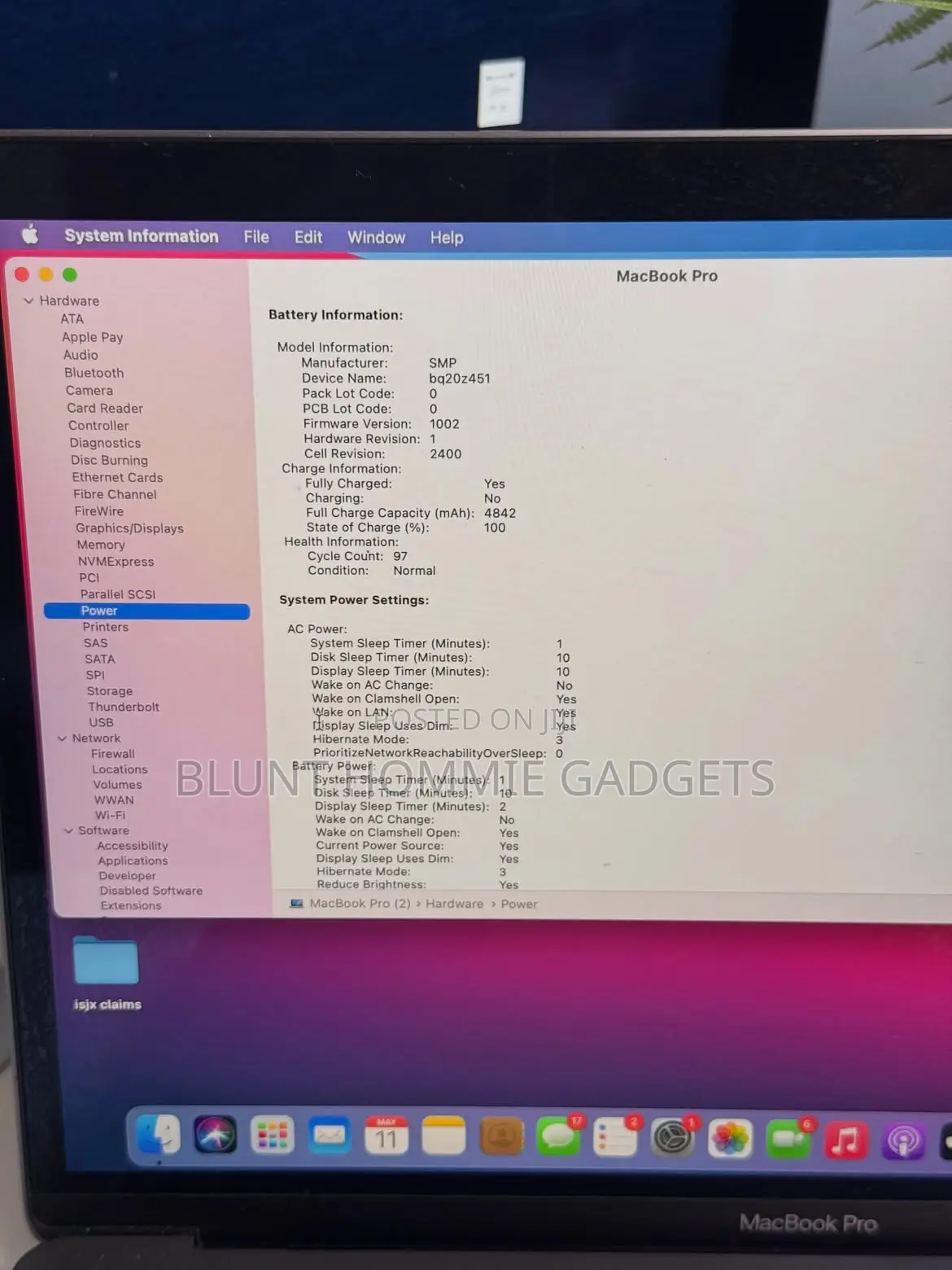 Laptop Apple MacBook Pro 2020 8GB Intel Core i5 SSD 512GB