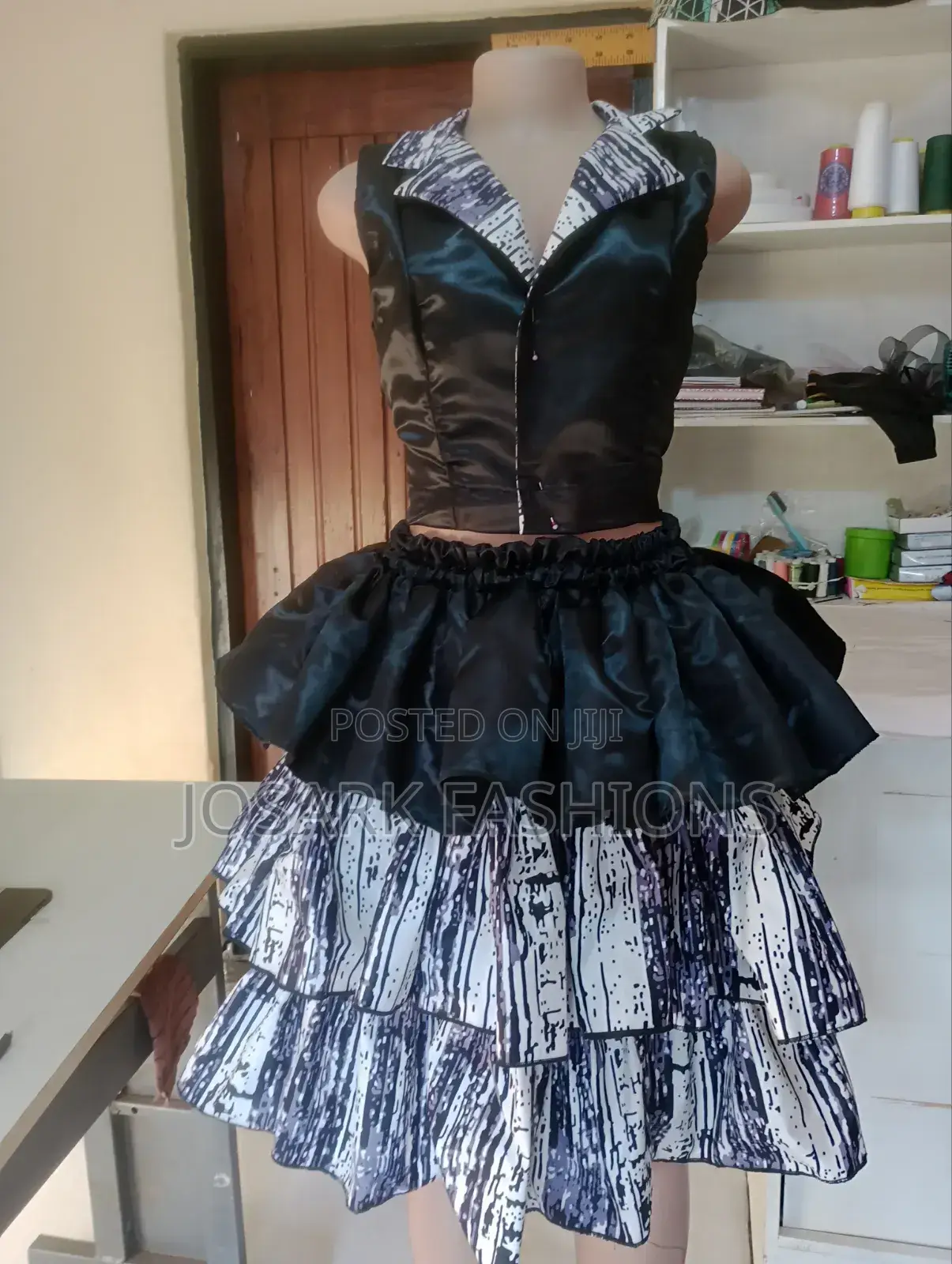 African Print Top and Skirt