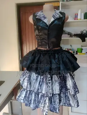 African Print Top and Skirt