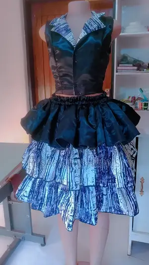 African Print Top and Skirt