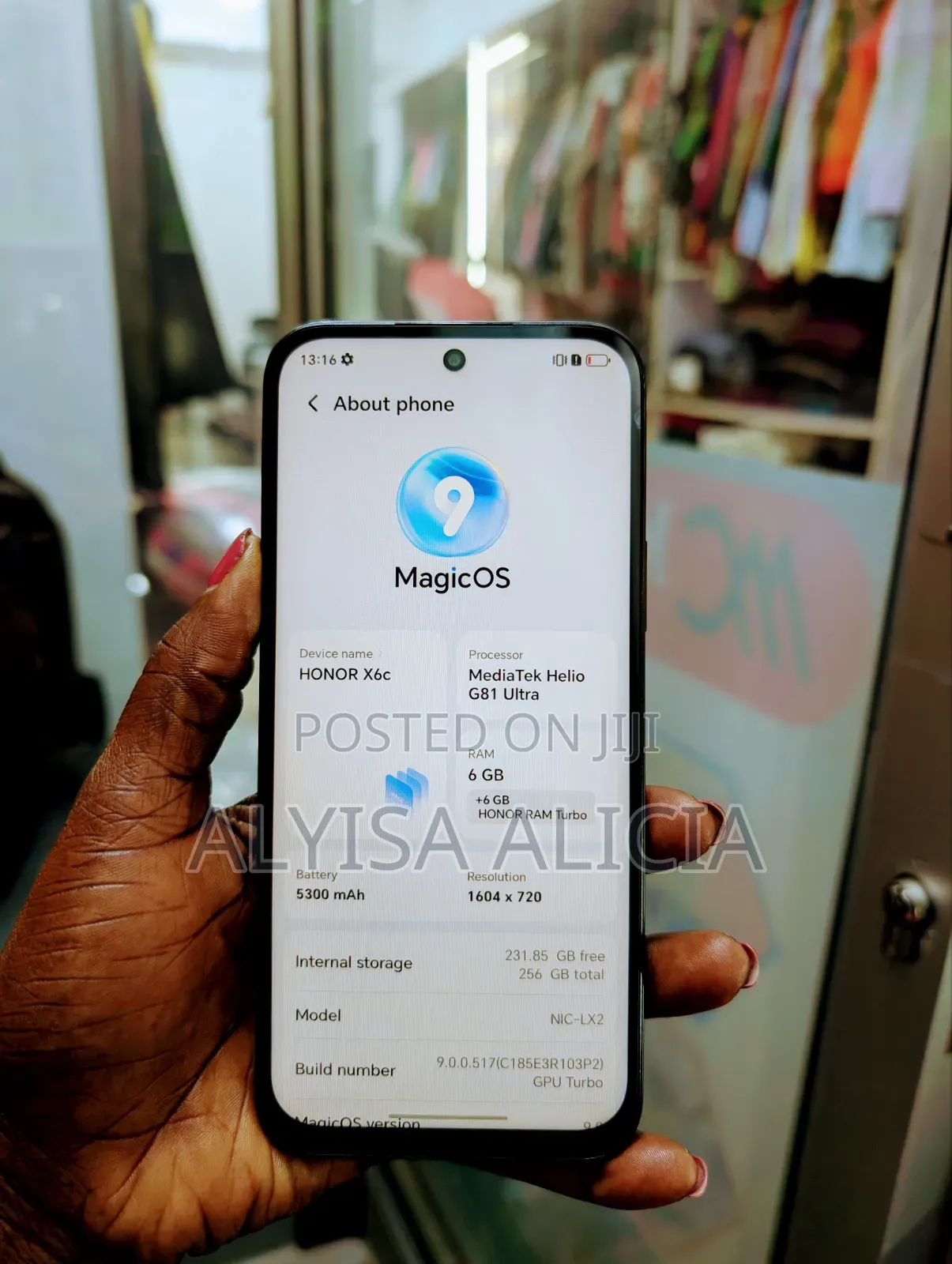 Honor X6C 256 GB Black
