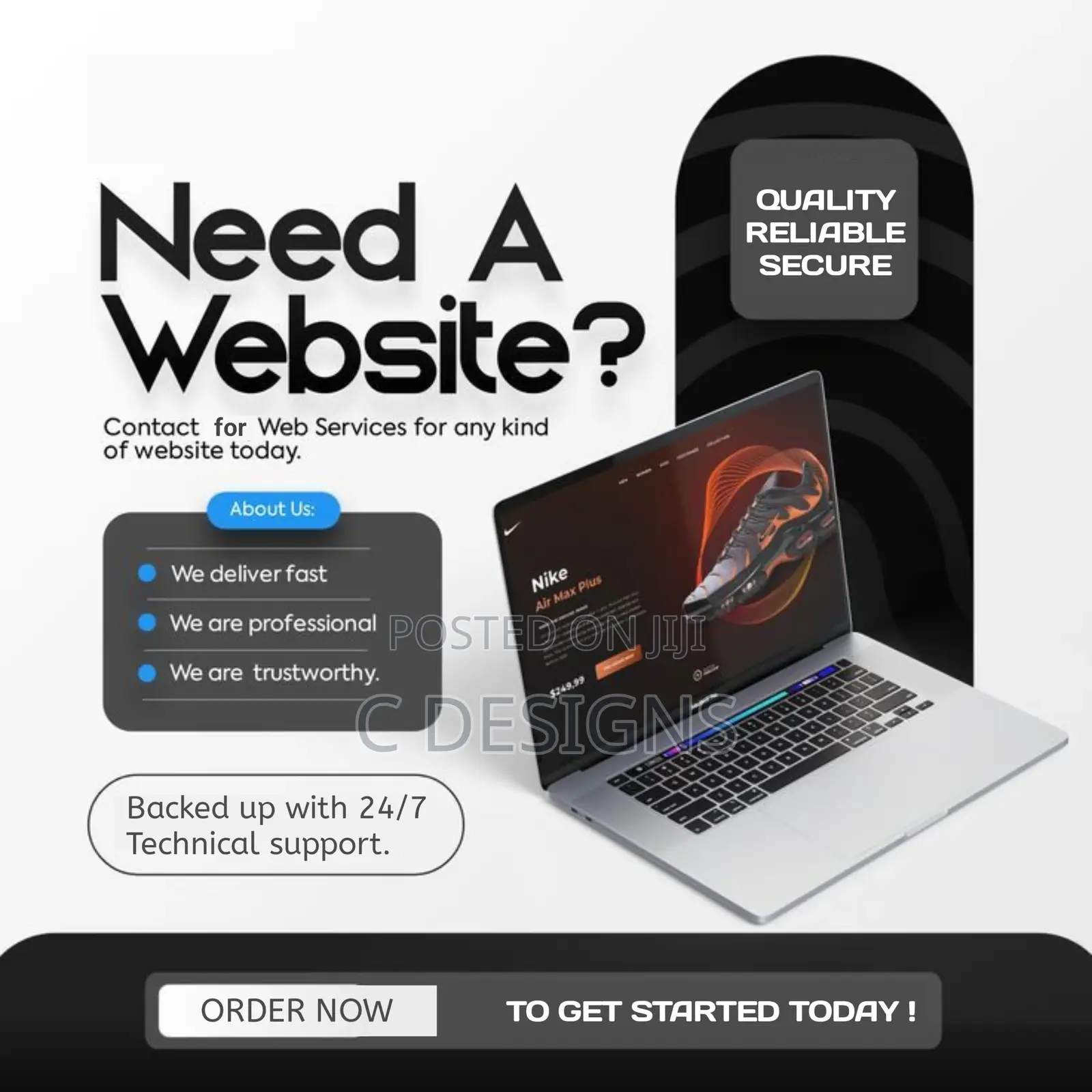 Professional Website Design Services ( Hosting And Domain Inclusive )