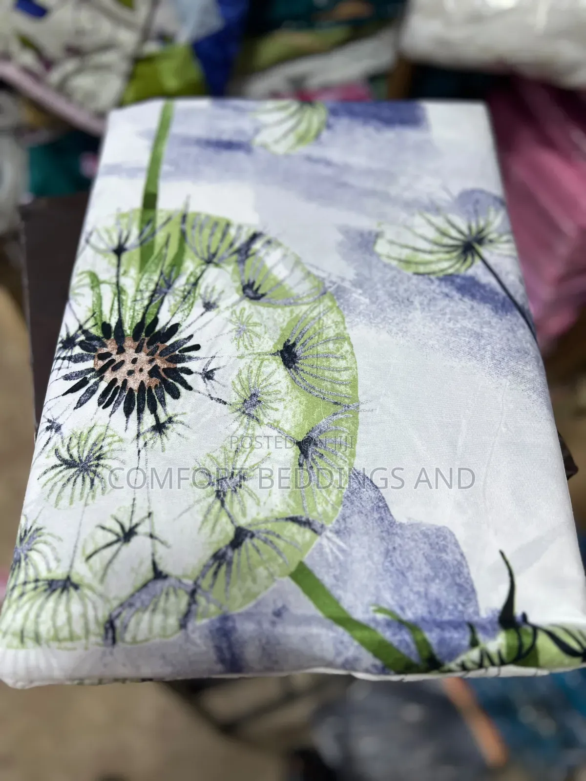 Simple Leafy Bedsheets 6*6 Green