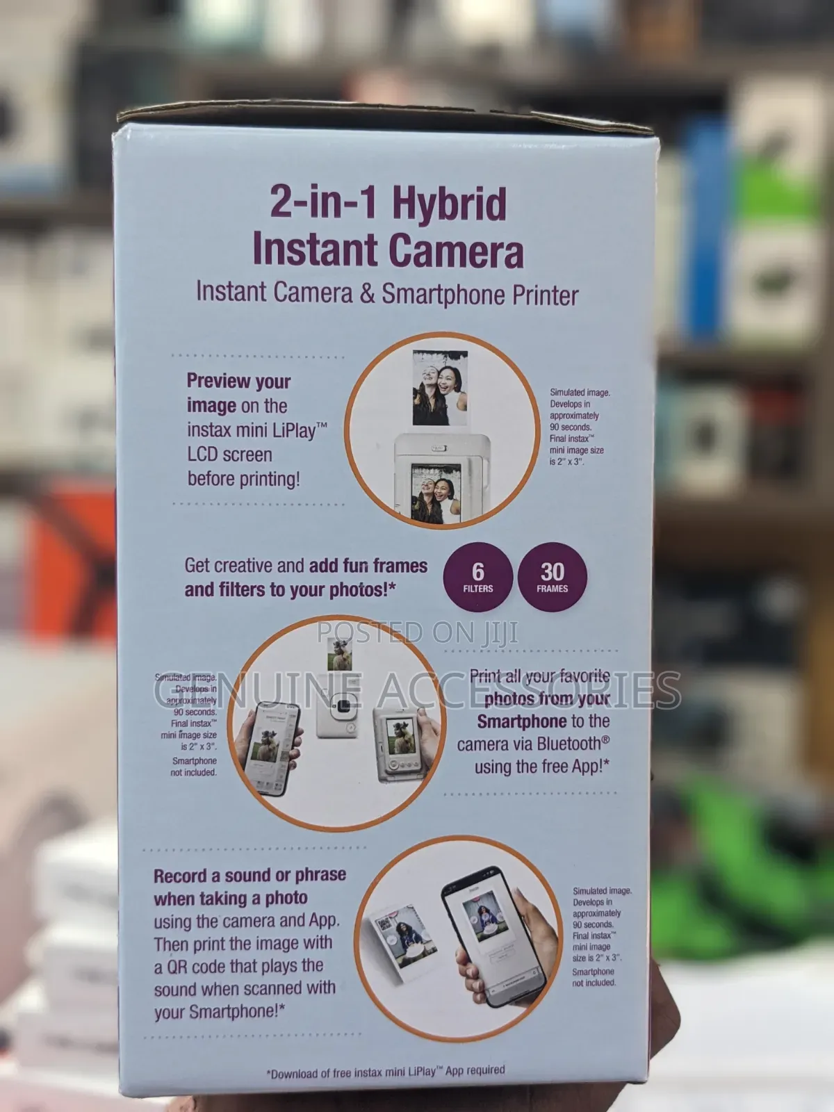 Fujifilm Instax Mini Liplay 2 in 1 Hybrid Instant Camera